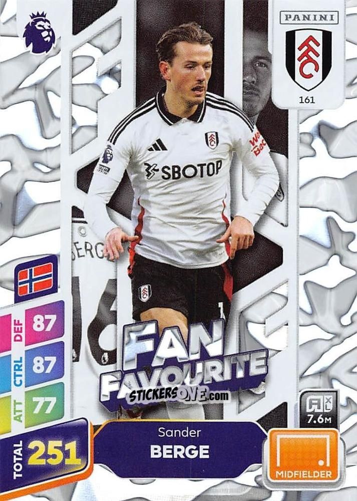 Figurina Sander Berge - English Premier League 2024-2025. Adrenalyn XL Plus
 n. 161 - Panini