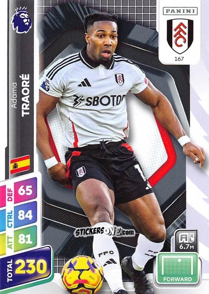 Sticker Adama Traoré - English Premier League 2024-2025. Adrenalyn XL Plus
 n. 167 - Panini