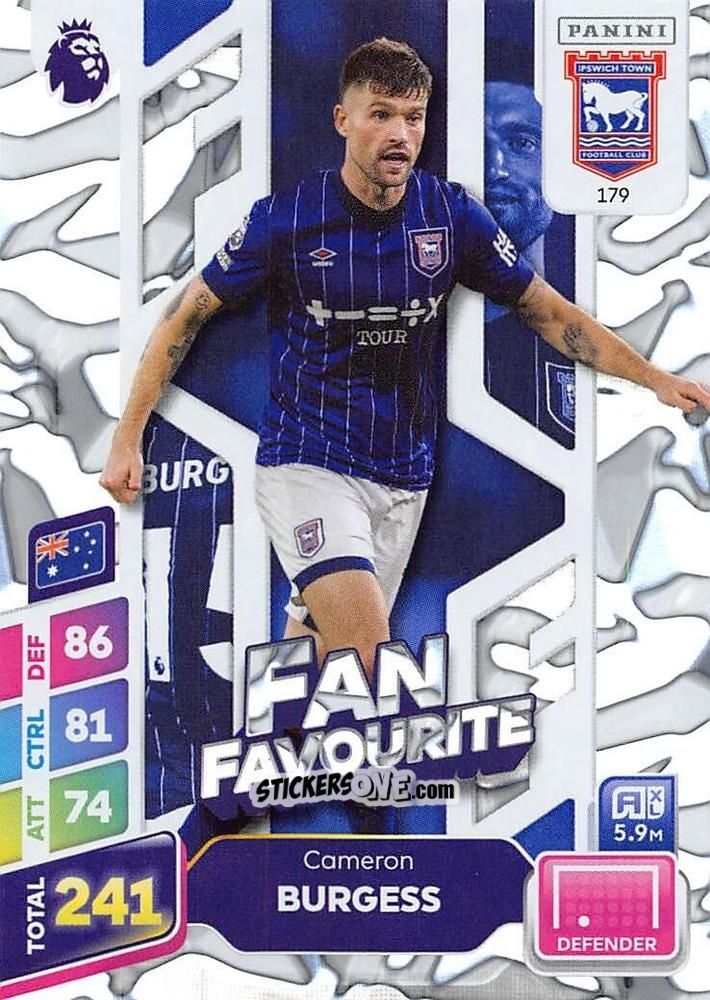 Cromo Cameron Burgess - English Premier League 2024-2025. Adrenalyn XL Plus
 n. 179 - Panini