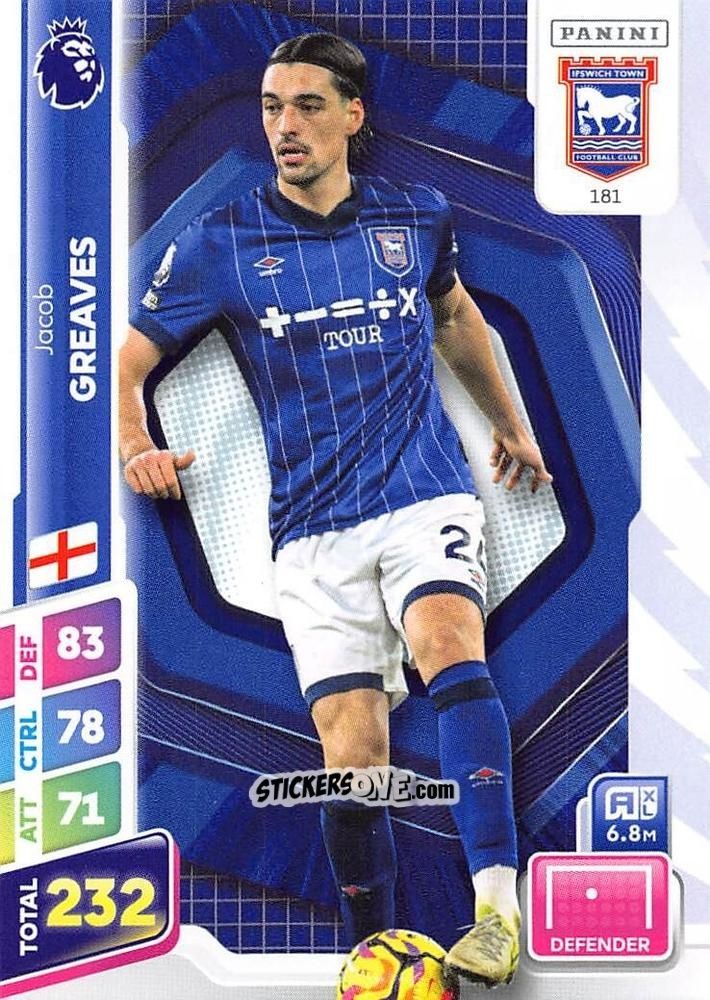Cromo Jacob Greaves - English Premier League 2024-2025. Adrenalyn XL Plus
 n. 181 - Panini