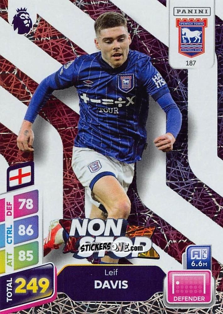 Cromo Leif Davis - English Premier League 2024-2025. Adrenalyn XL Plus
 n. 187 - Panini