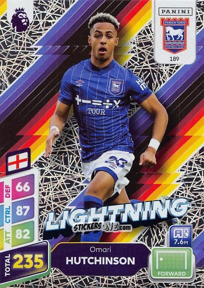 Cromo Omari Hutchinson - English Premier League 2024-2025. Adrenalyn XL Plus
 n. 189 - Panini