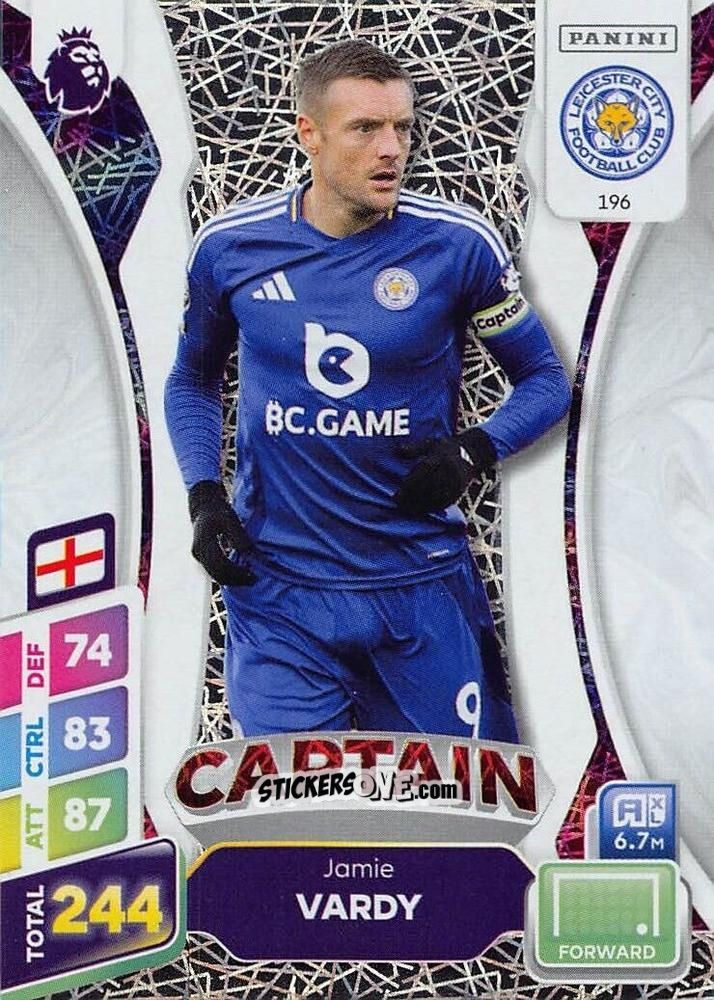 Sticker Jamie Vardy - English Premier League 2024-2025. Adrenalyn XL Plus
 n. 196 - Panini