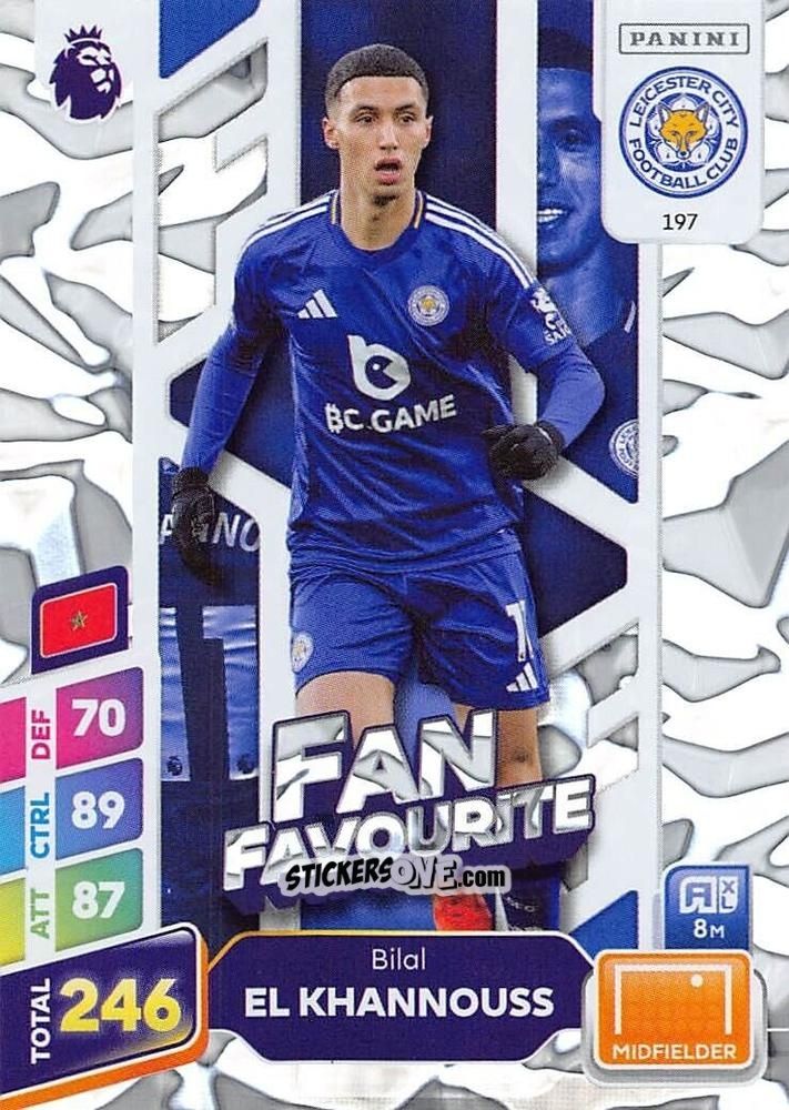 Sticker Bilal El Khannouss - English Premier League 2024-2025. Adrenalyn XL Plus
 n. 197 - Panini