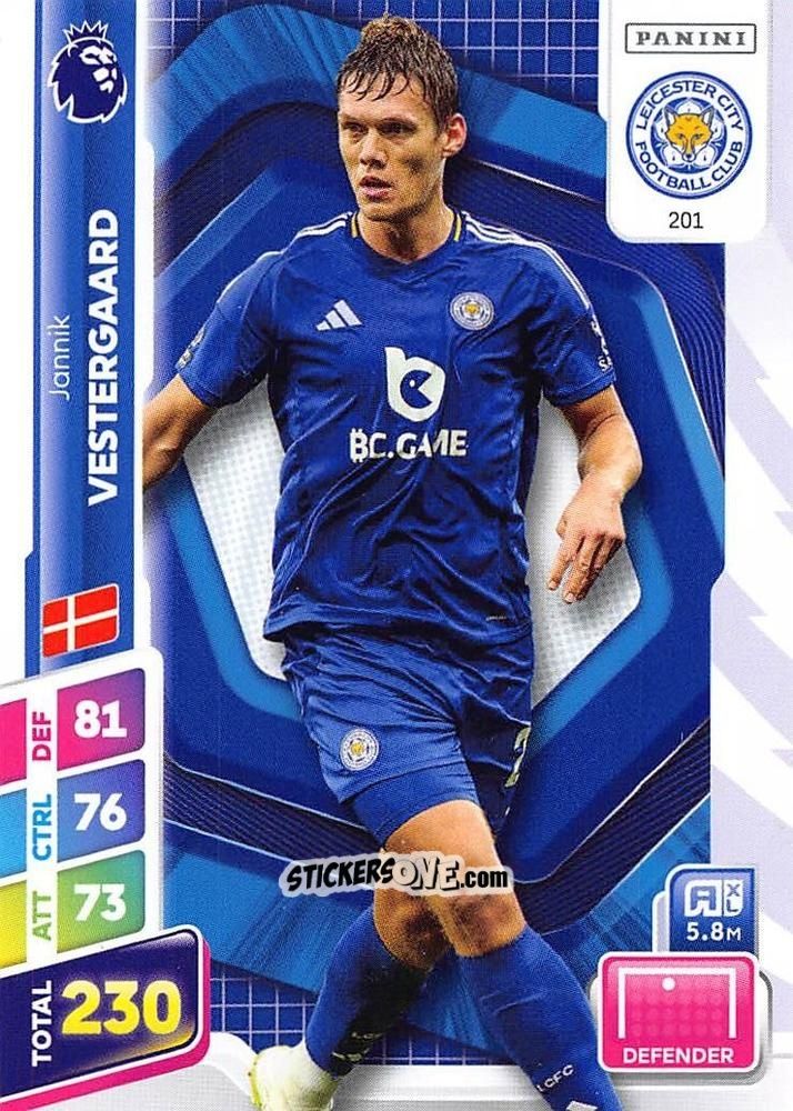 Cromo Jannik Vestergaard - English Premier League 2024-2025. Adrenalyn XL Plus
 n. 201 - Panini