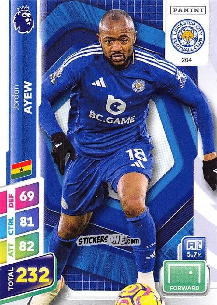 Figurina Jordan Ayew - English Premier League 2024-2025. Adrenalyn XL Plus
 n. 204 - Panini