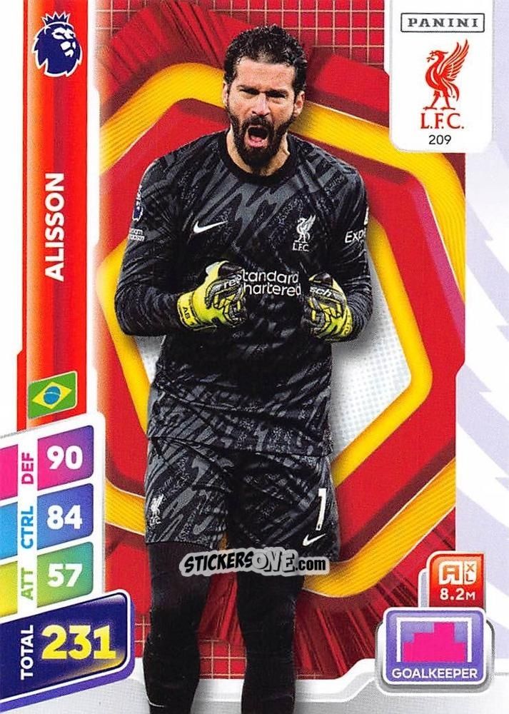 Sticker Alisson Becker - English Premier League 2024-2025. Adrenalyn XL Plus
 n. 209 - Panini