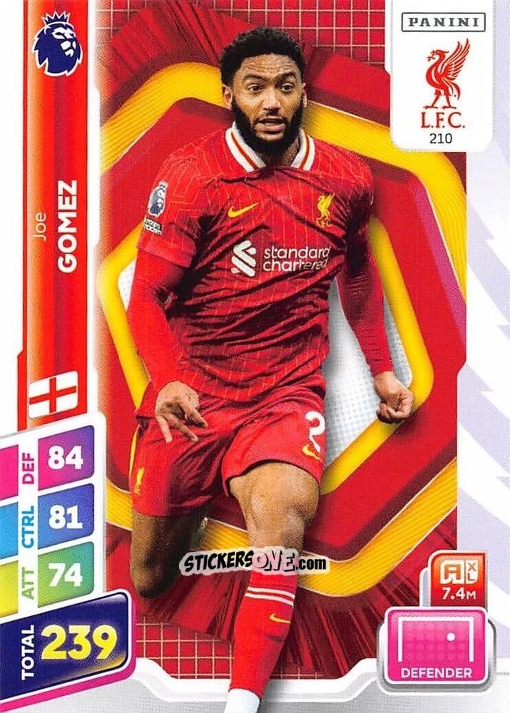 Cromo Joe Gomez - English Premier League 2024-2025. Adrenalyn XL Plus
 n. 210 - Panini