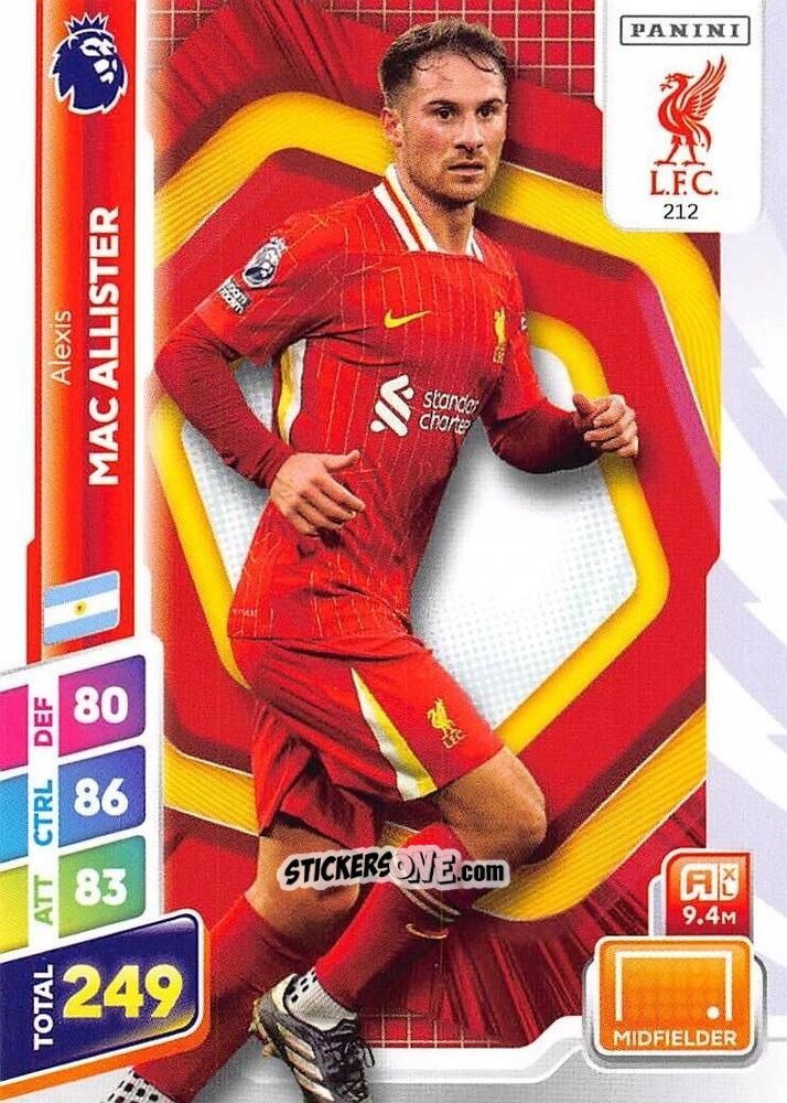 Sticker Alexis Mac Allister - English Premier League 2024-2025. Adrenalyn XL Plus
 n. 212 - Panini