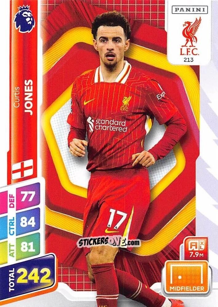 Sticker Curtis Jones - English Premier League 2024-2025. Adrenalyn XL Plus
 n. 213 - Panini