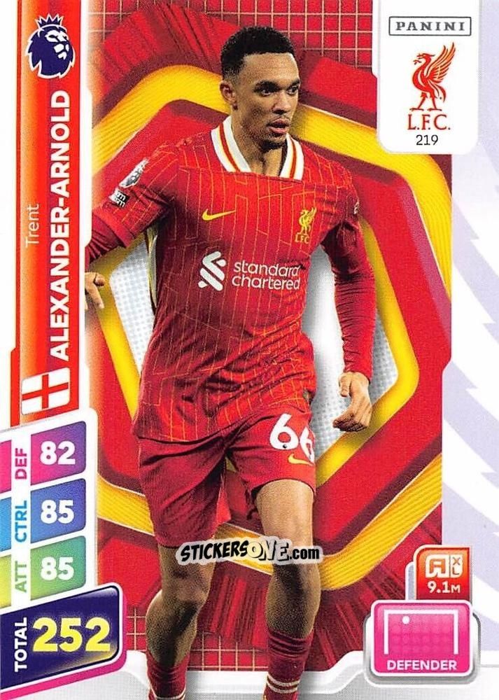Cromo Trent Alexander-Arnold - English Premier League 2024-2025. Adrenalyn XL Plus
 n. 219 - Panini