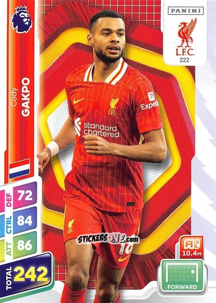 Sticker Cody Gakpo - English Premier League 2024-2025. Adrenalyn XL Plus
 n. 222 - Panini