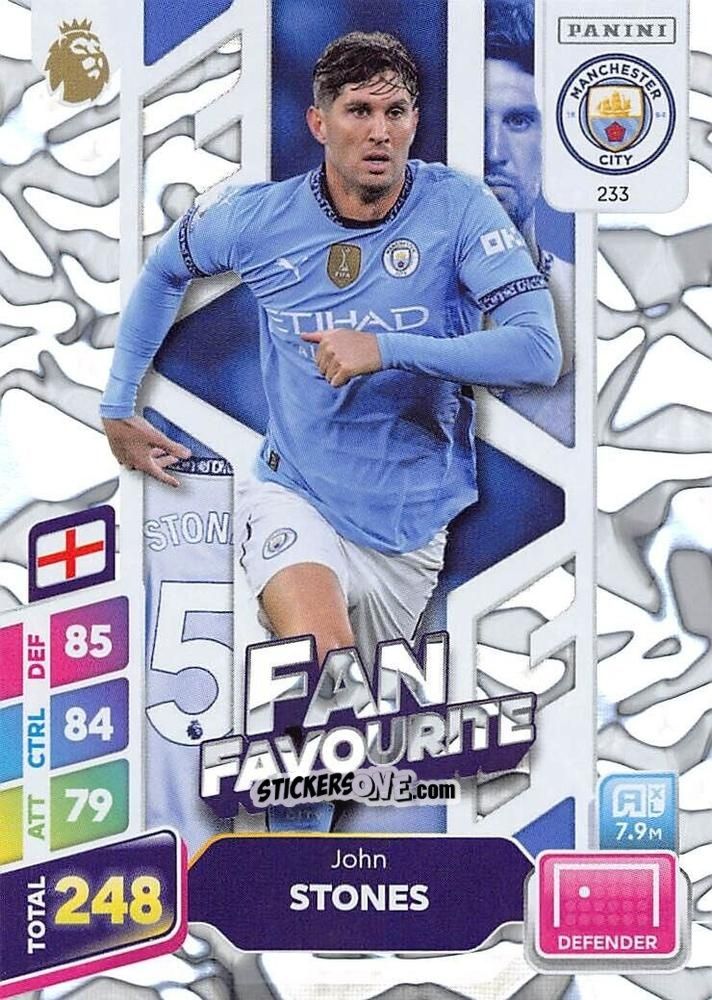 Cromo John Stones - English Premier League 2024-2025. Adrenalyn XL Plus
 n. 233 - Panini