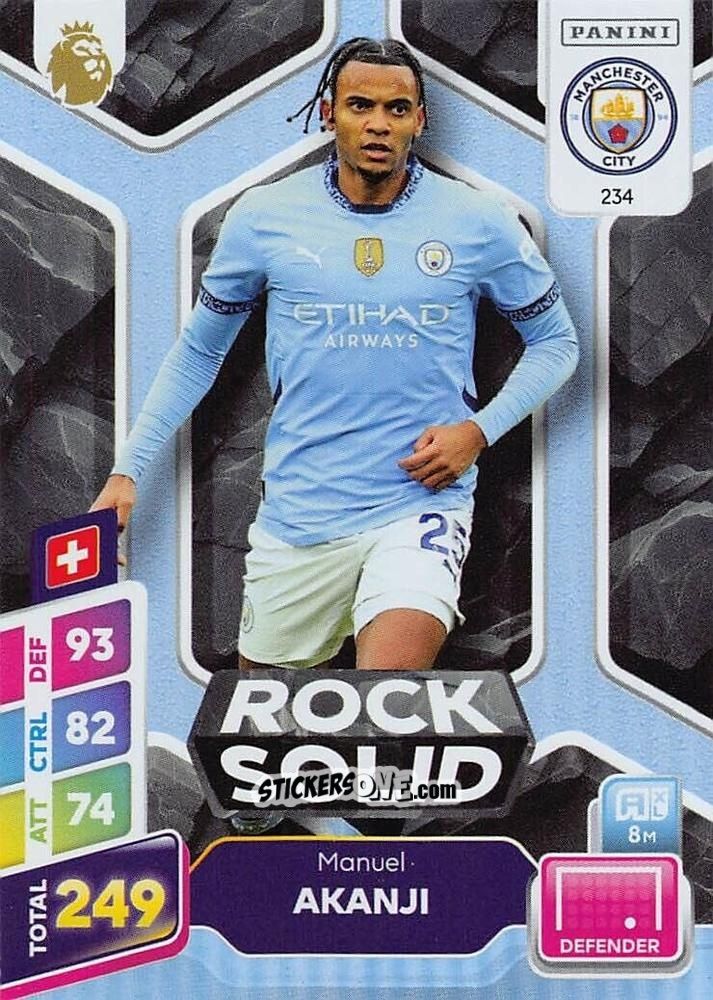 Sticker Manuel Akanji - English Premier League 2024-2025. Adrenalyn XL Plus
 n. 234 - Panini