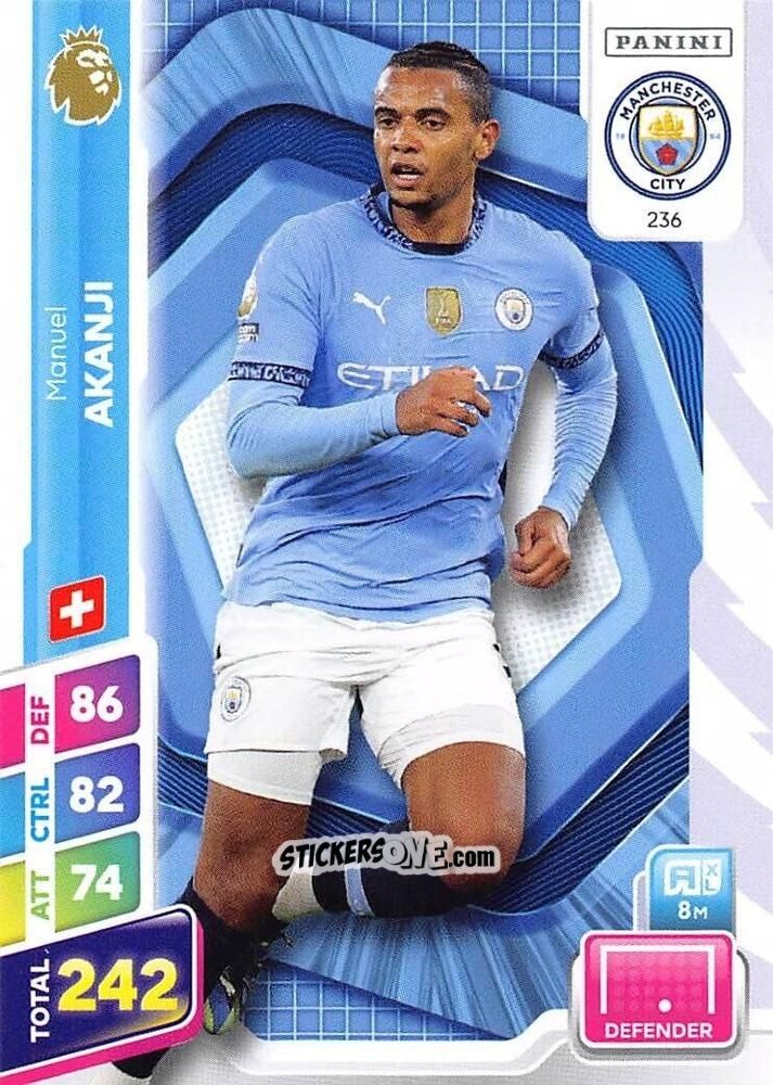 Sticker Manuel Akanji - English Premier League 2024-2025. Adrenalyn XL Plus
 n. 236 - Panini