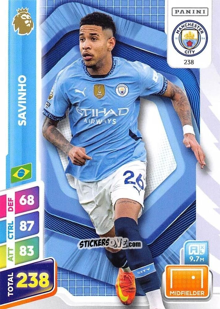 Cromo Savinho - English Premier League 2024-2025. Adrenalyn XL Plus
 n. 238 - Panini