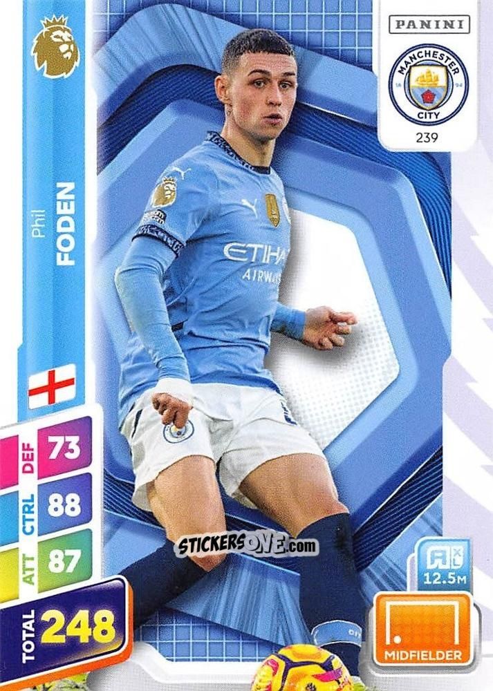 Cromo Phil Foden - English Premier League 2024-2025. Adrenalyn XL Plus
 n. 239 - Panini