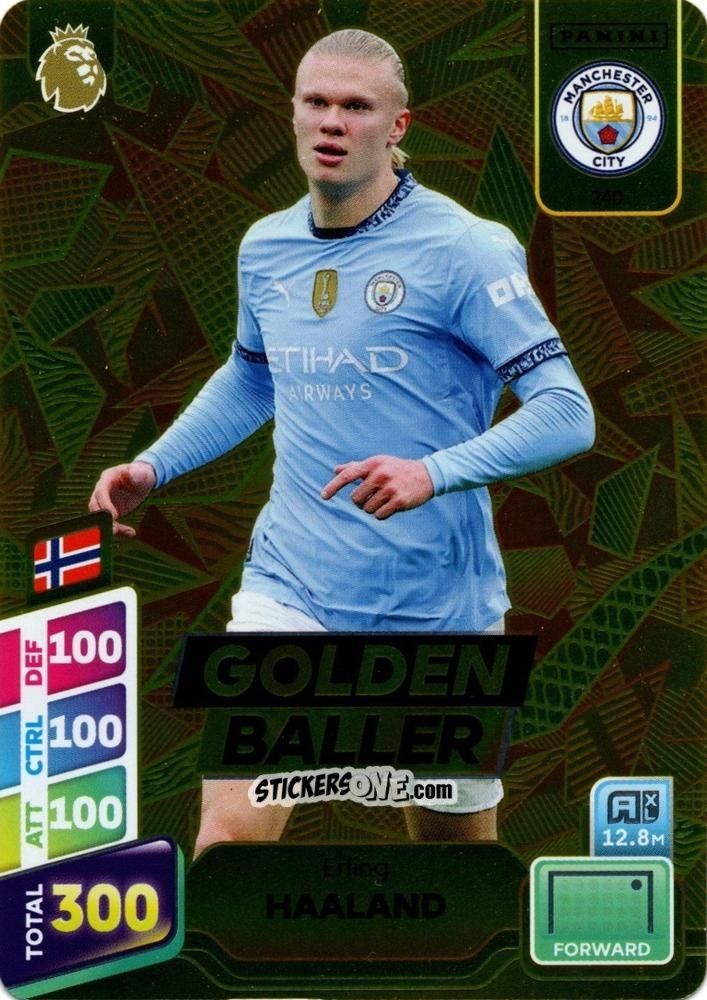 Cromo Erling Haaland - English Premier League 2024-2025. Adrenalyn XL Plus
 n. 240 - Panini