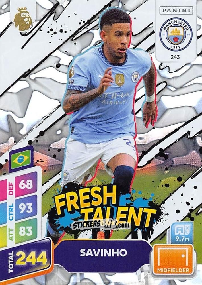 Cromo Savinho - English Premier League 2024-2025. Adrenalyn XL Plus
 n. 243 - Panini