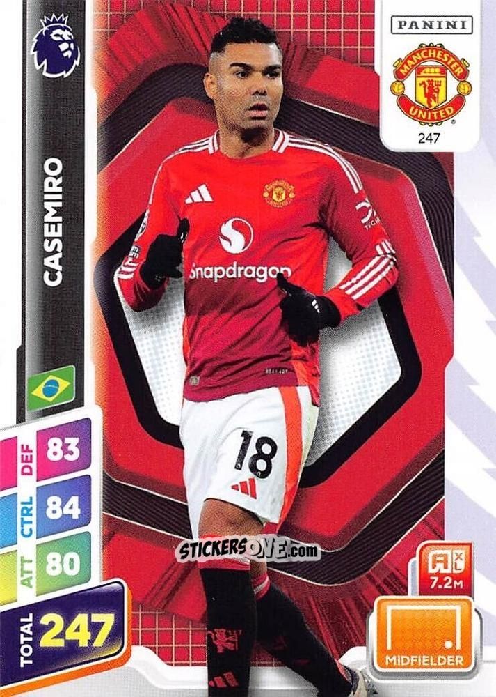Sticker Casemiro - English Premier League 2024-2025. Adrenalyn XL Plus
 n. 247 - Panini