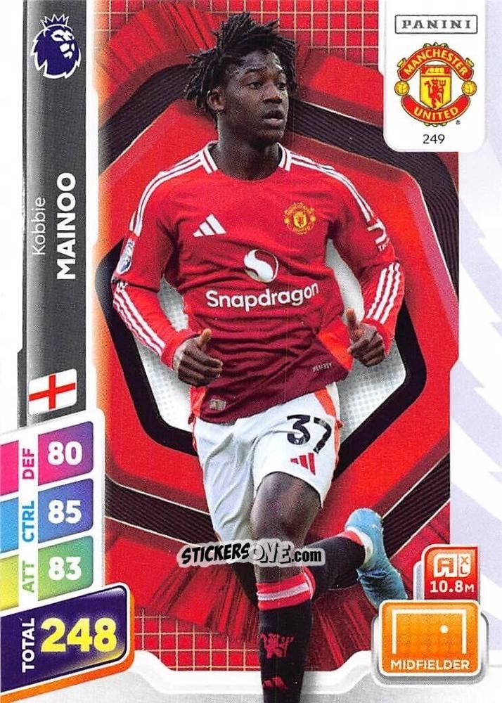 Sticker Kobbie Mainoo - English Premier League 2024-2025. Adrenalyn XL Plus
 n. 249 - Panini