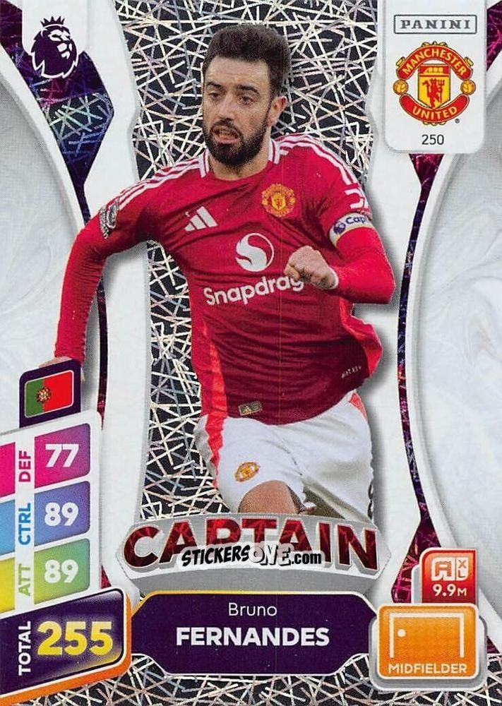 Sticker Bruno Fernandes - English Premier League 2024-2025. Adrenalyn XL Plus
 n. 250 - Panini