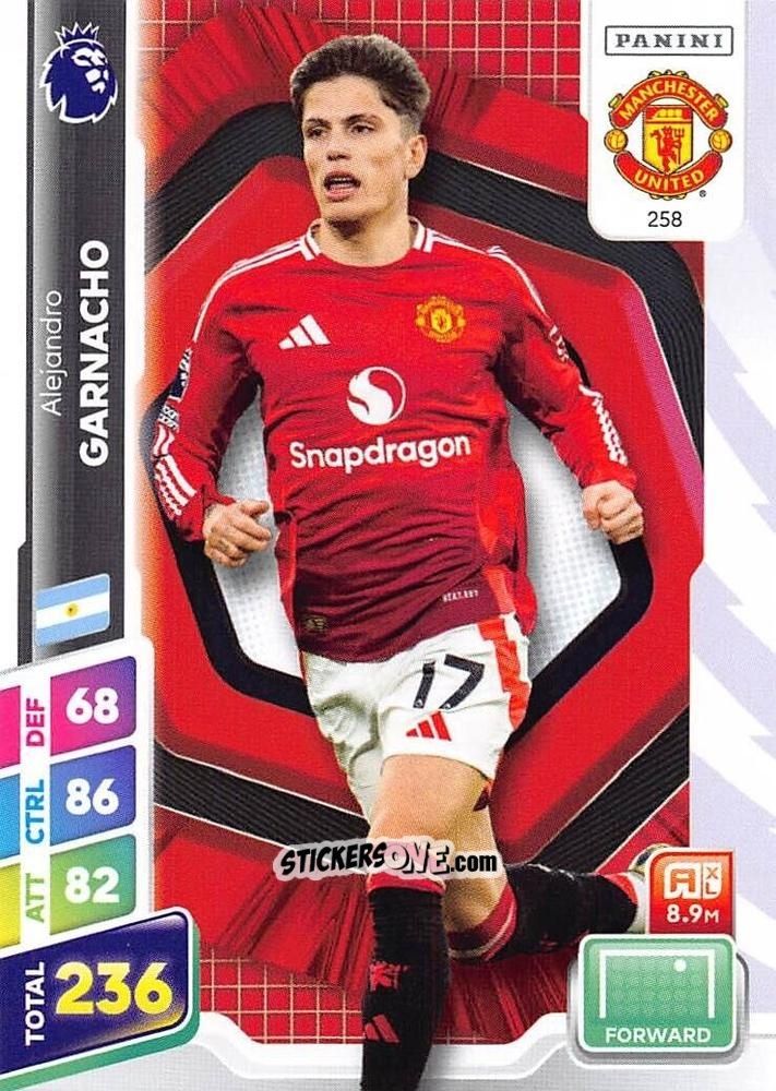 Sticker Alejandro Garnacho - English Premier League 2024-2025. Adrenalyn XL Plus
 n. 258 - Panini