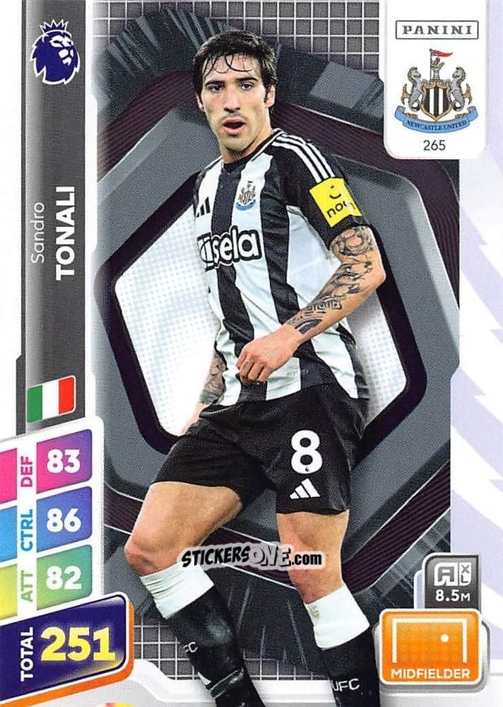 Sticker Sandro Tonali - English Premier League 2024-2025. Adrenalyn XL Plus
 n. 265 - Panini