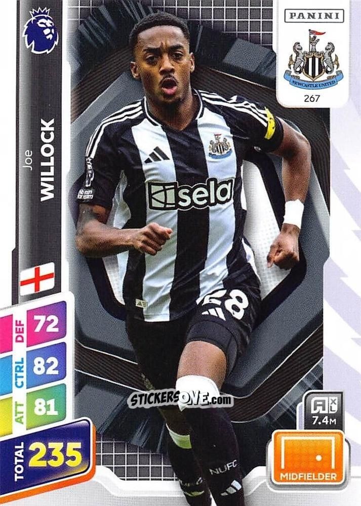 Sticker Joe Willock - English Premier League 2024-2025. Adrenalyn XL Plus
 n. 267 - Panini