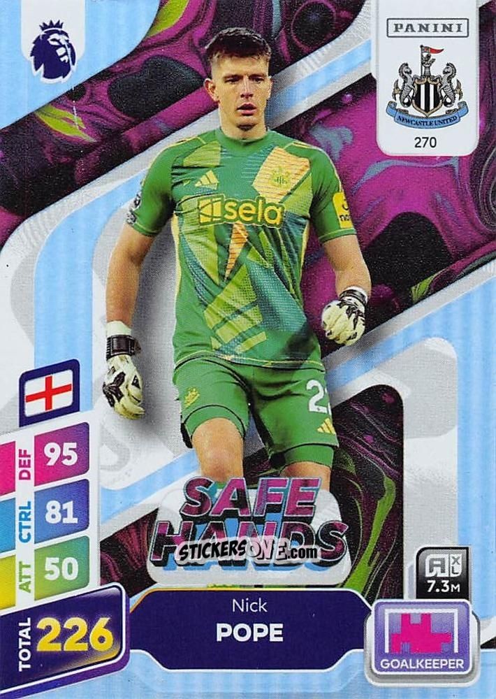 Sticker Nick Pope - English Premier League 2024-2025. Adrenalyn XL Plus
 n. 270 - Panini