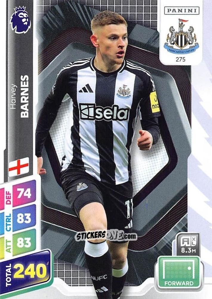Sticker Harvey Barnes - English Premier League 2024-2025. Adrenalyn XL Plus
 n. 275 - Panini