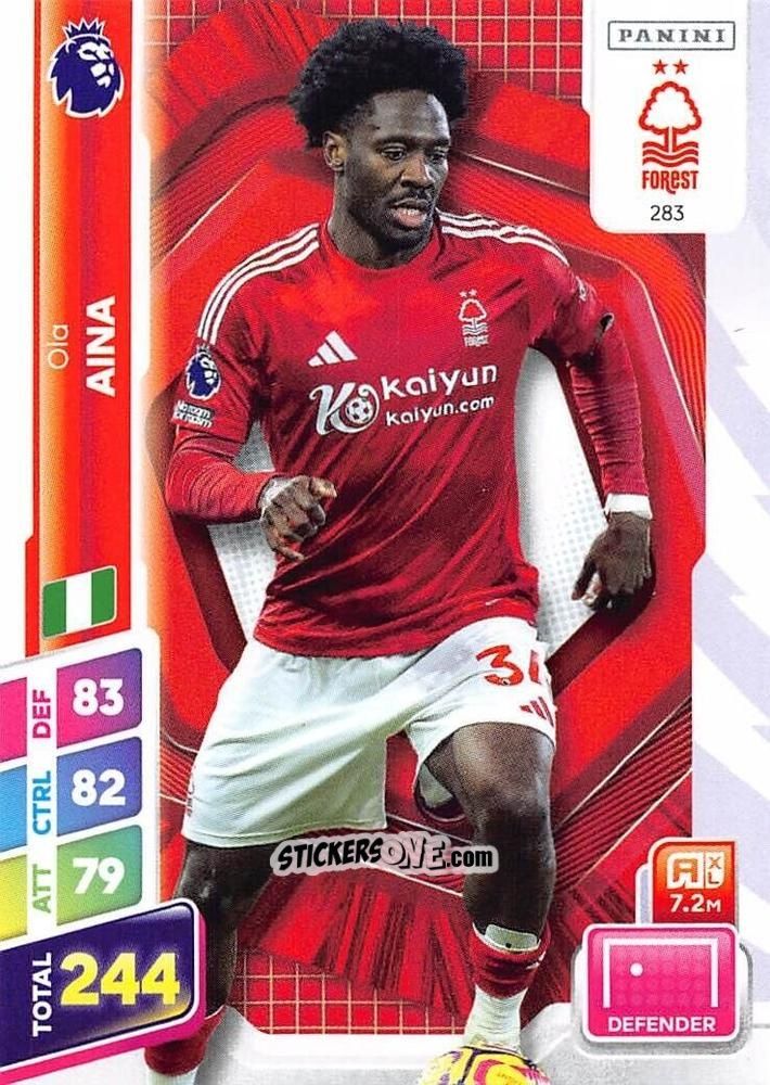 Sticker Ola Aina - English Premier League 2024-2025. Adrenalyn XL Plus
 n. 283 - Panini