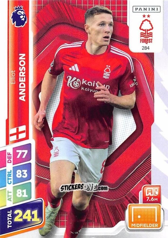 Cromo Elliot Anderson - English Premier League 2024-2025. Adrenalyn XL Plus
 n. 284 - Panini