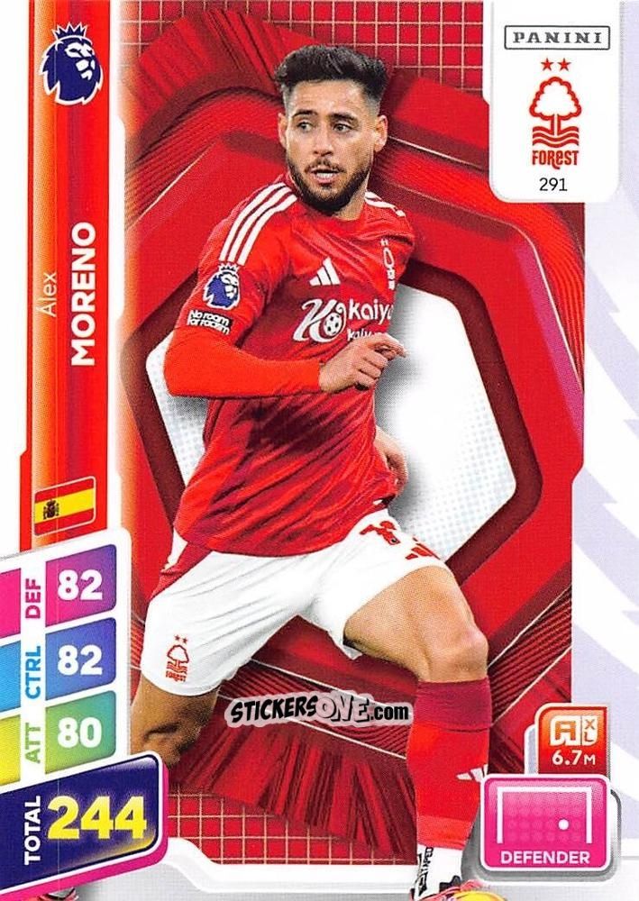 Sticker Àlex Moreno - English Premier League 2024-2025. Adrenalyn XL Plus
 n. 291 - Panini