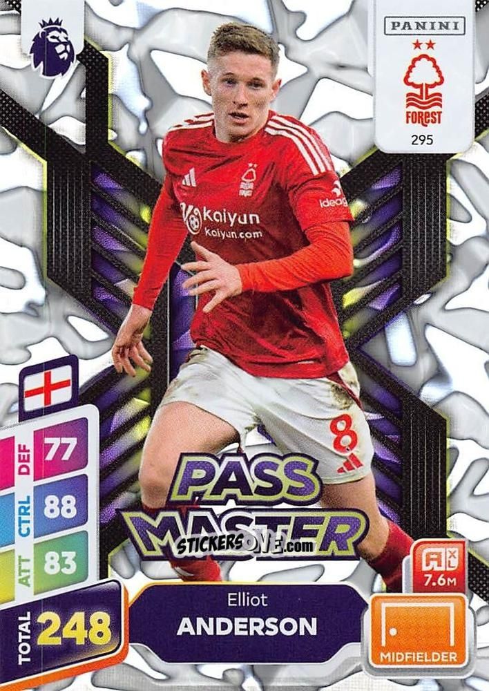 Cromo Elliot Anderson - English Premier League 2024-2025. Adrenalyn XL Plus
 n. 295 - Panini