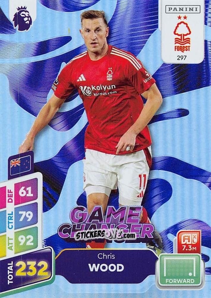 Sticker Chris Wood - English Premier League 2024-2025. Adrenalyn XL Plus
 n. 297 - Panini