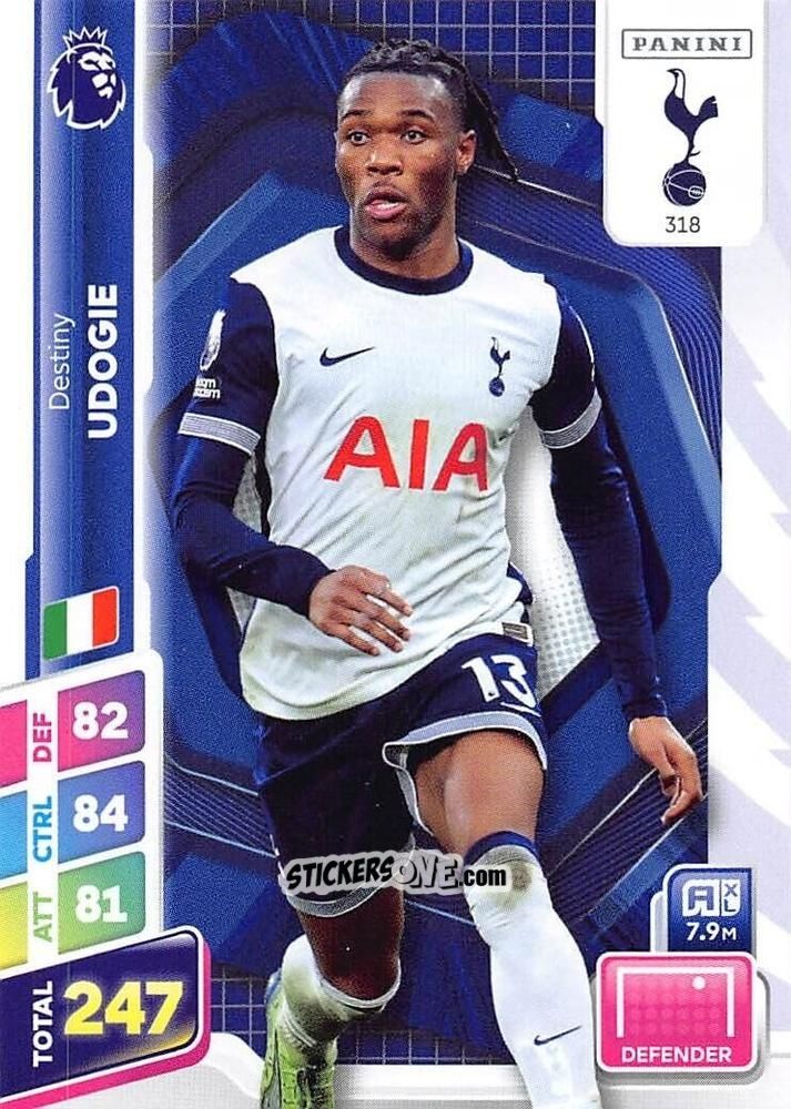 Sticker Destiny Udogie - English Premier League 2024-2025. Adrenalyn XL Plus
 n. 318 - Panini