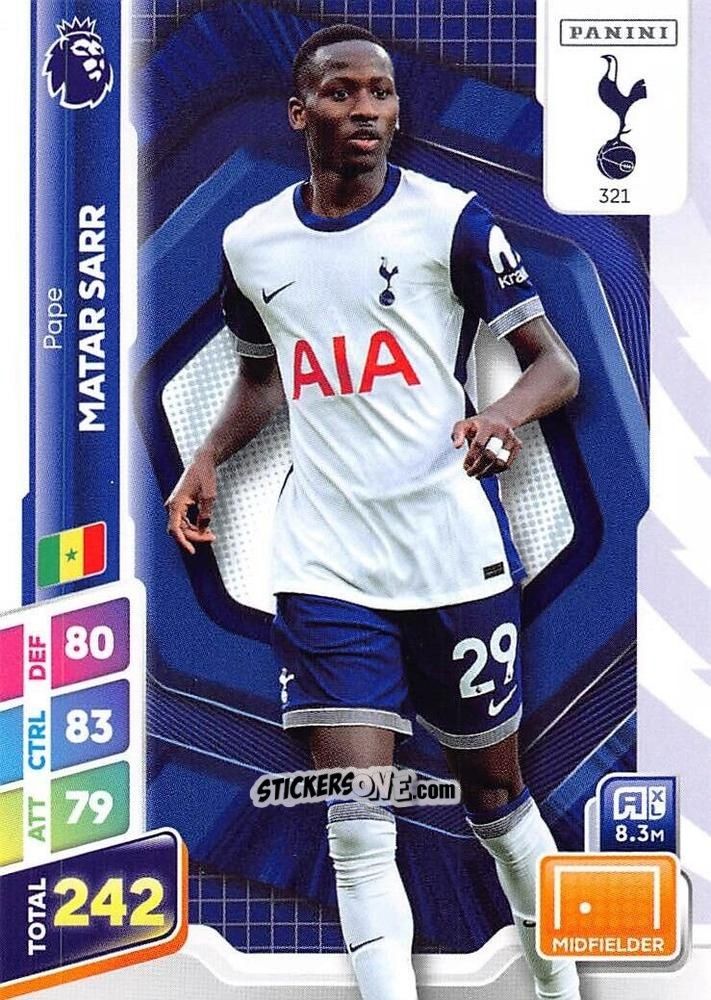 Figurina Pape Matar Sarr - English Premier League 2024-2025. Adrenalyn XL Plus
 n. 321 - Panini