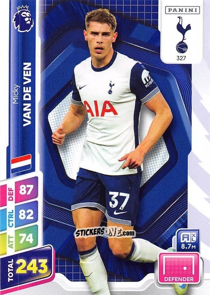 Sticker Micky van de Ven - English Premier League 2024-2025. Adrenalyn XL Plus
 n. 327 - Panini