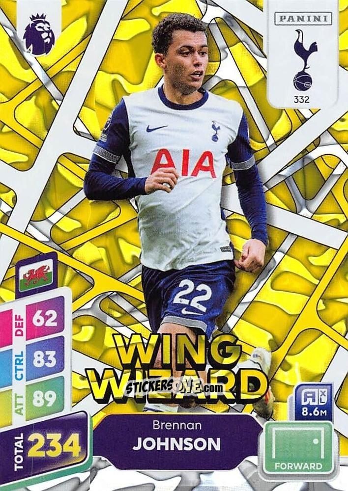 Sticker Brennan Johnson - English Premier League 2024-2025. Adrenalyn XL Plus
 n. 332 - Panini