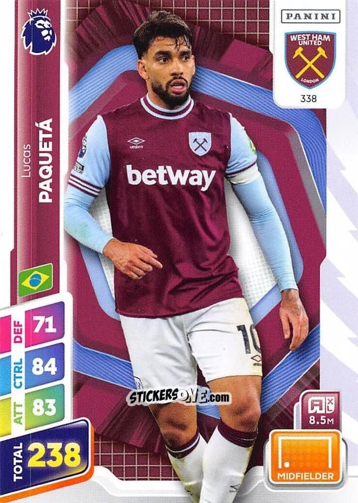 Cromo Lucas Paquetá - English Premier League 2024-2025. Adrenalyn XL Plus
 n. 338 - Panini