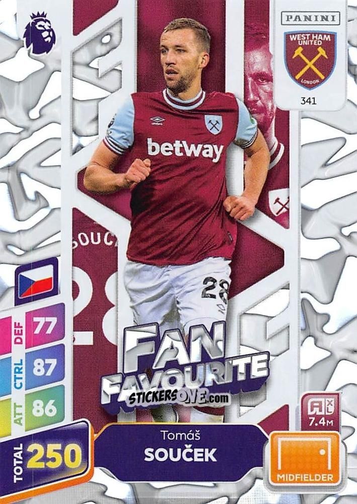 Sticker Tomáš Souček - English Premier League 2024-2025. Adrenalyn XL Plus
 n. 341 - Panini