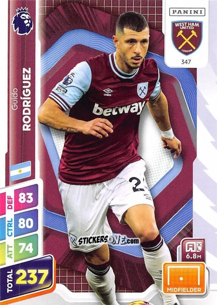 Sticker Guido Rodríguez - English Premier League 2024-2025. Adrenalyn XL Plus
 n. 347 - Panini