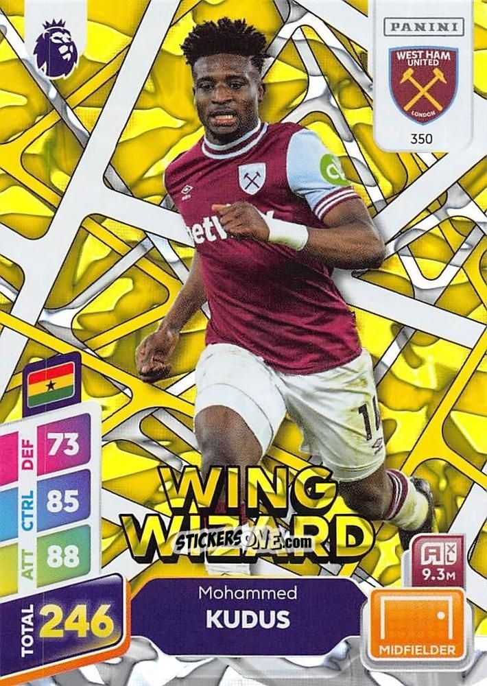 Sticker Mohammed Kudus - English Premier League 2024-2025. Adrenalyn XL Plus
 n. 350 - Panini