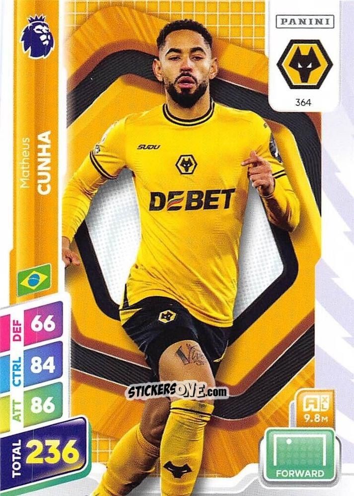 Cromo Matheus Cunha - English Premier League 2024-2025. Adrenalyn XL Plus
 n. 364 - Panini