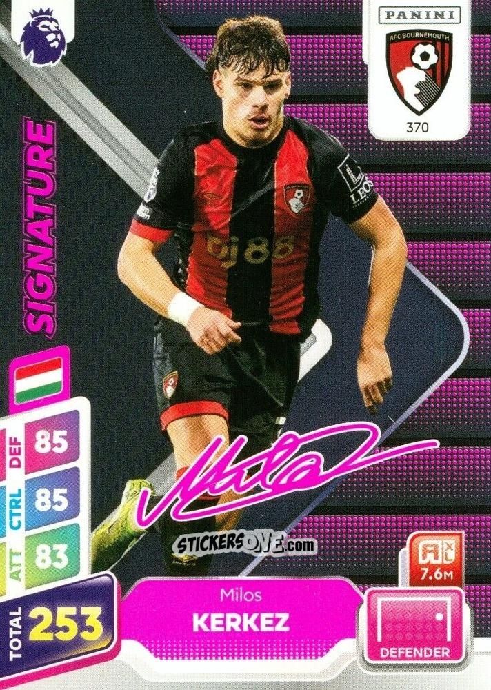 Figurina Milos Kerkez - English Premier League 2024-2025. Adrenalyn XL Plus
 n. 370 - Panini
