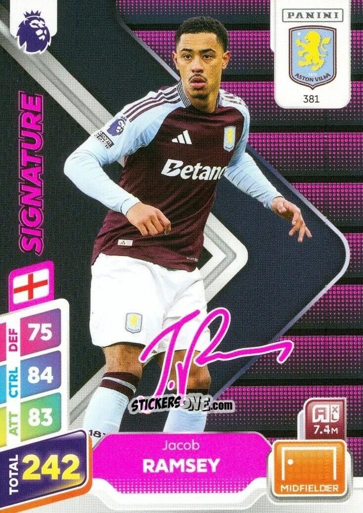 Sticker Jacob Ramsey - English Premier League 2024-2025. Adrenalyn XL Plus
 n. 381 - Panini