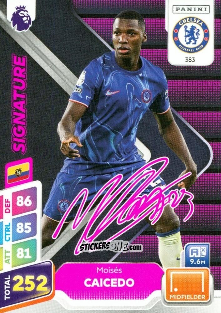 Cromo Moisés Caicedo - English Premier League 2024-2025. Adrenalyn XL Plus
 n. 383 - Panini