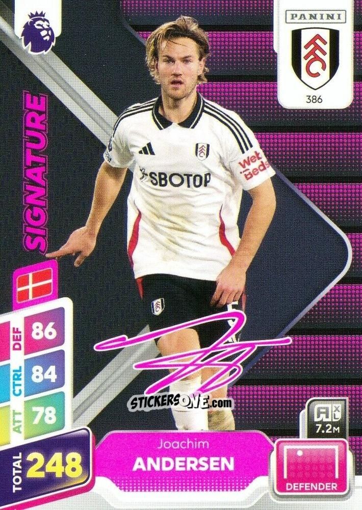 Sticker Joachim Andersen - English Premier League 2024-2025. Adrenalyn XL Plus
 n. 386 - Panini