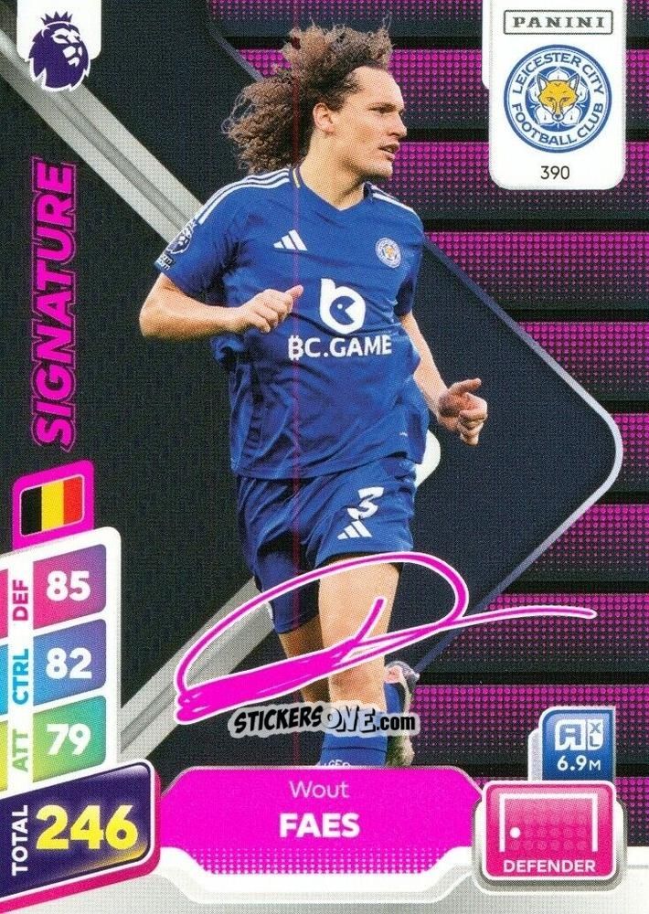 Figurina Wout Faes - English Premier League 2024-2025. Adrenalyn XL Plus
 n. 390 - Panini